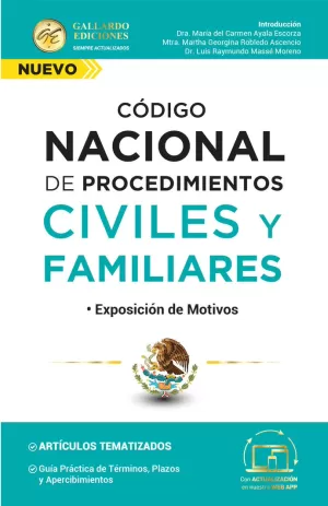 CODIGO NACIONAL DE PROCEDIMIENTOS CIVILES Y FAMILIARES 3A ED 2025