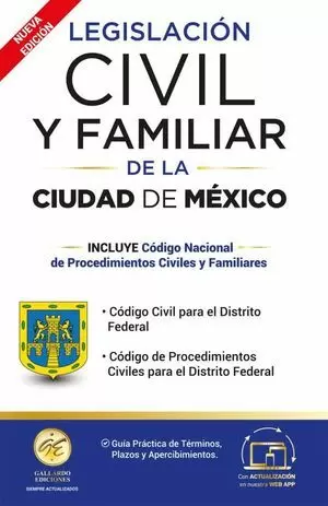 LEGISLACION CIVIL Y FAMILIAR CIUDAD DE MEXICO ESENCIAL 