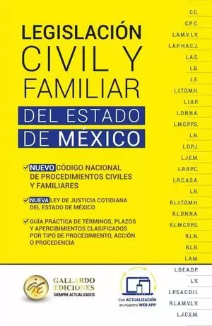 LEGISLACION CIVIL Y FAMILIAR DEL ESTADO DE MEXICO 2023
