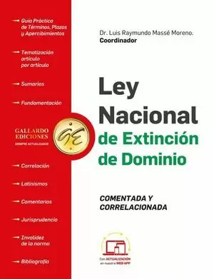 LEY NACIONAL DE EXTINCION DE DOMINIO COMENTADA 
