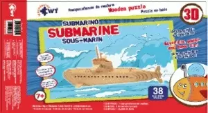 RC DE MADERA 3D GRANDE SUBMARINO