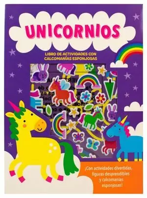 ACTIVIDADES CON CALCOMANIAS ESPONJOSAS UNICORNIOS