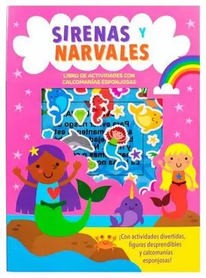 ACTIVIDADES CON CALCOMANIAS ESPONJOSAS SIRENAS Y NARVALES