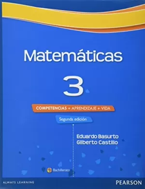 MATEMATICAS 3 COMPETENCIAS+APRENDIZAJE+VIDA  2ED
